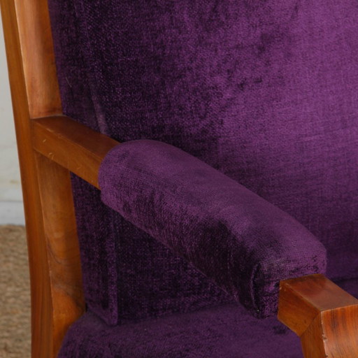 Coppia di poltrone in stile Jules Leleu, 1940