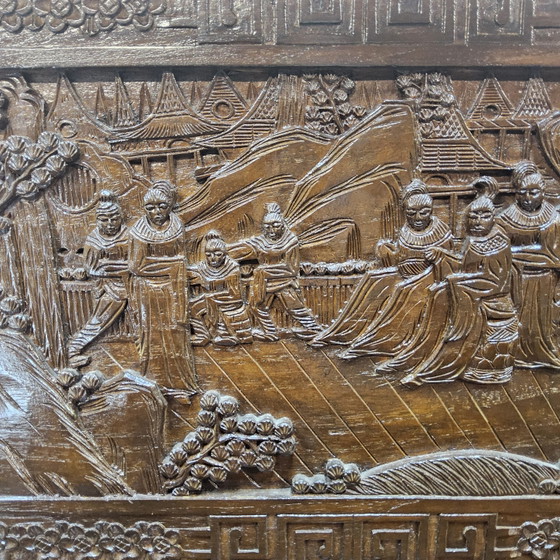 Vintage Teak Houten Thaise / Aziatische Barkkast / Drankkast / Bohemian Toog / Barmeubel (Houtsnijwerk) (photo 10 of 15)