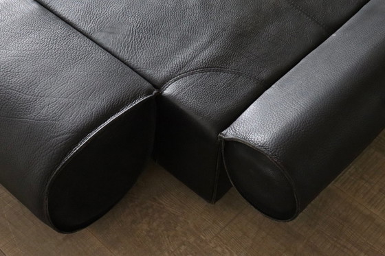 Image 1 of Marzio Cecchi sofa daybed in buffalo leather, Italy 1970s