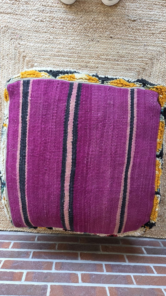 Pouf berbère vintage – Poufs & repose-pieds, Wool (photo 5 of 6)
