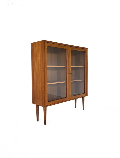 Vintage teakhouten vitrinekast, Brouer Møbelfabrik ‘60
