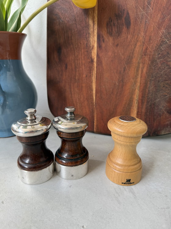 Image 1 of Juego de molinillos de sal y pimienta Peugeot Palace – plateado – modelo Z (10 cm)