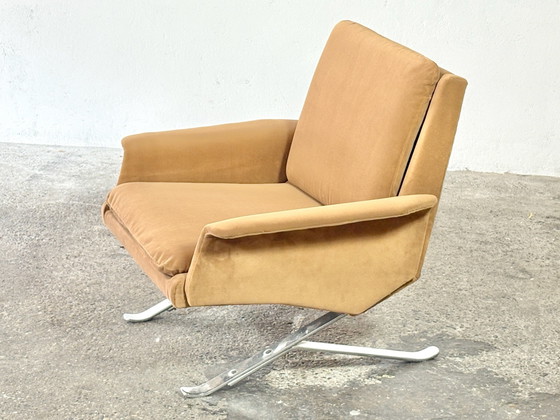 Rare pair of easy chairs designed by Paul and Michael Bode for Tectaform – Armchairs, Wood, Metal (photo 10 of 11)