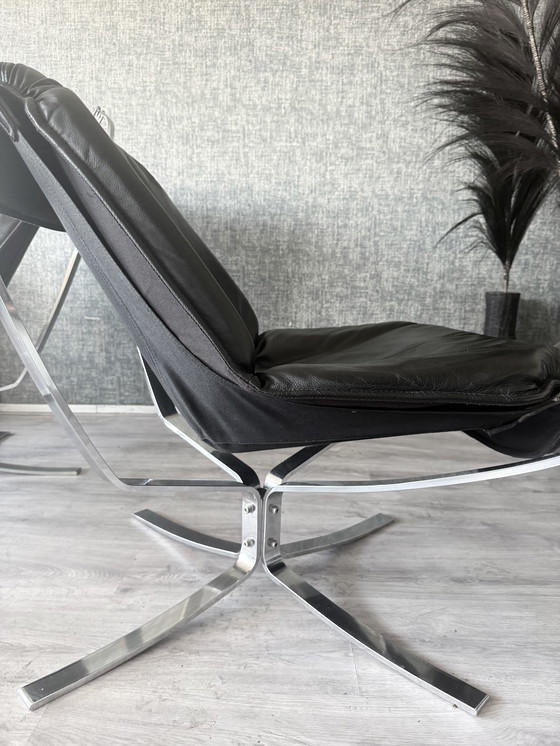 Image 1 of Suite Lounge Vintage Sigurd Resell « Falcon » pour Vatne Møbler (Norvège)