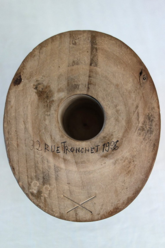 Ancienne Forme À Chapeau Ou Marotte En Bois Début XXème – Objets déco, Wood (photo 10 of 11)