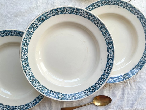 6 Piatti Fondi Longchamp 'René' in Ironstone Blu – Stoviglie (photo 13 of 16)