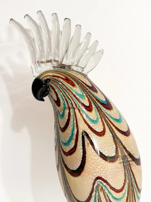 Scultura Pappagallo in Vetro di Murano della Vetreria Formia Fornace Mian, anni '90 – beeldhouwkunst, Glass (photo 2 of 16)