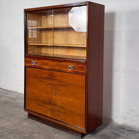 Image 1 of Vitrine Cabinet by Jindřich Halabala, 1930s–40s – Czechoslovak Art Deco