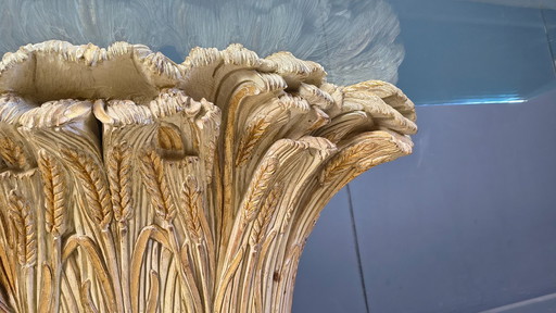 Consola con forma de gavilla de trigo, de Franco Chelini, década de 1970.