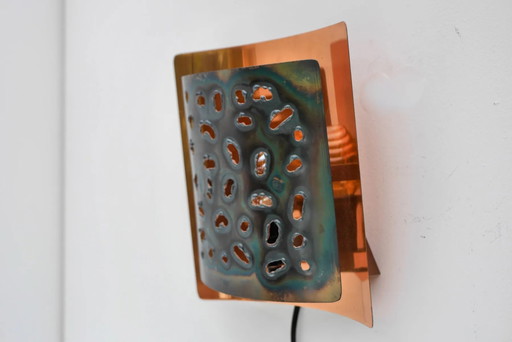 Vintage brutalistische koperen wandlamp van Boréns, jaren 60. – wandlampen, Metal, Copper, Scandinavian (photo 2 of 15)
