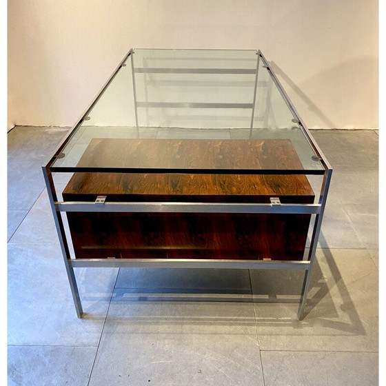 Image 1 of Vintage rosewood veneer desk by Preben Fabricius and Jørgen Kastholm, 1984