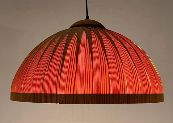 Image 1 of Deckenlampe/Deckenleuchte von Hans Agne Jakobsson, Teakholz, Schweden, 1970er Jahre