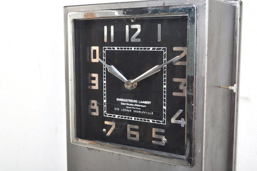 French clock by Enregistreurs Lambert, 1950s