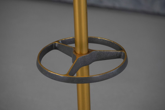 Image 1 of Vintage Brass & Metal Coat Stand By Jacques Adnet, France 1950’s