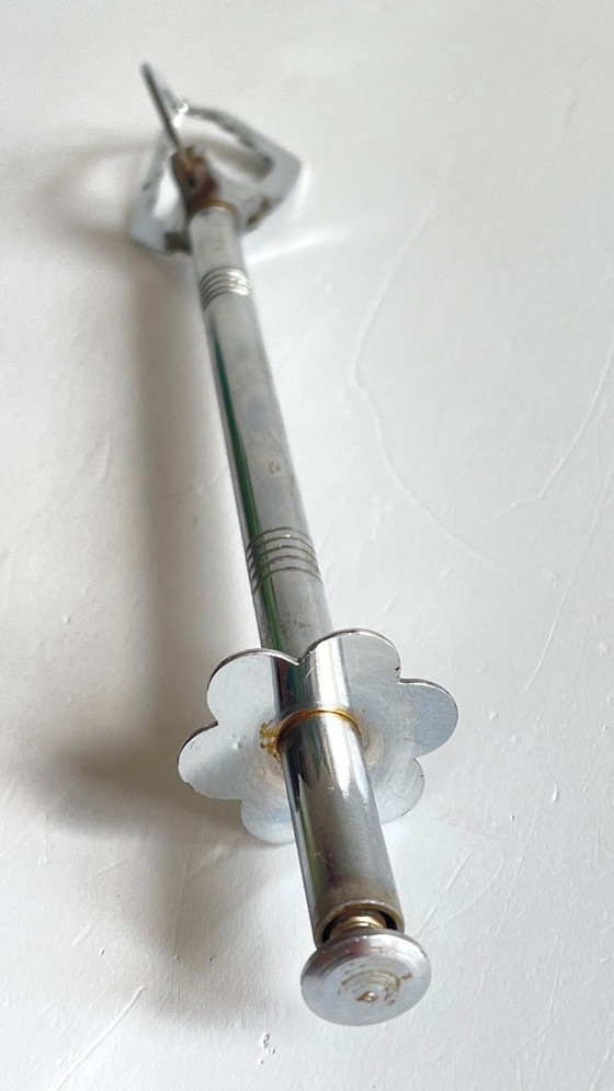 Image 1 of Pinze da zucchero lunghe in metallo cromato VINTAGE