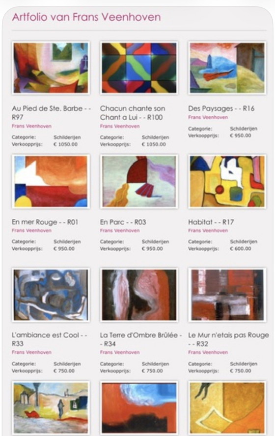 Image 1 of L'ambiance est Cool - R33 - Dipinto ad olio Frans Veenhoven “Snarf”