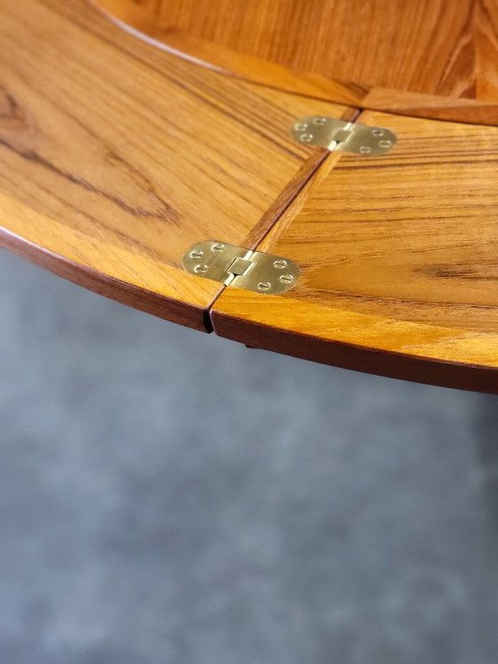 Image 1 of Dyrlund Flip Flap Lotus dining table in teak Denmark 1960