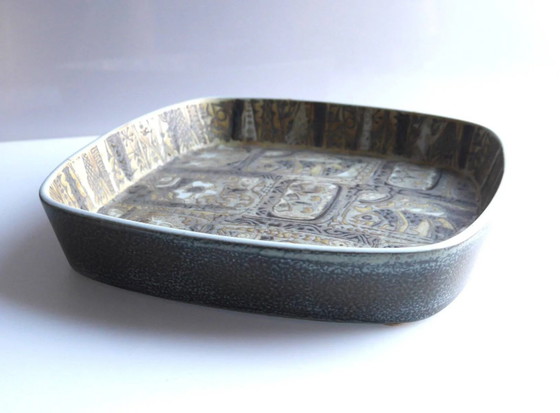 Image 1 of Mid-century modern pottery or faience bowl or plate by Nils Thorsson for Royal Copenhagen, Denmark, 1970s