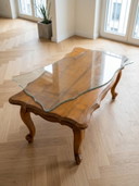 Tavolino da caffè classico in rovere naturale