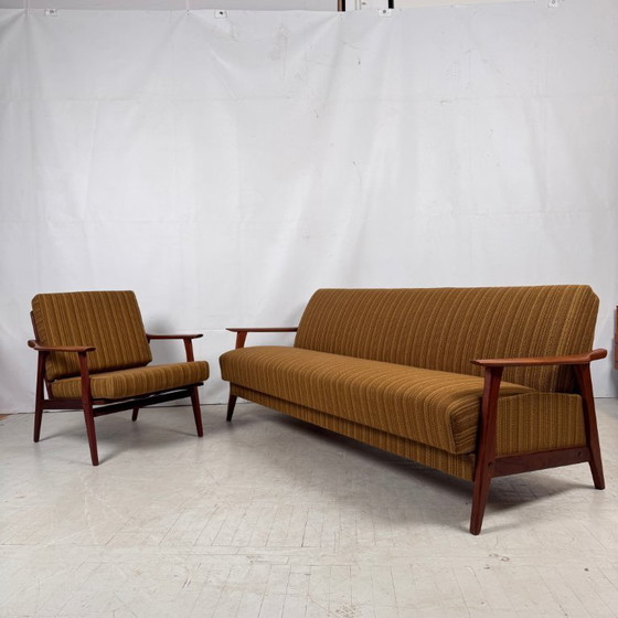 Image 1 of Knoll Antimott Teak Sofa Set, 1960s – Mid-Century Design