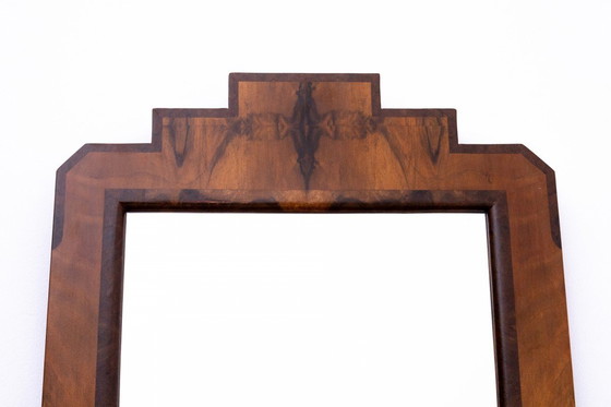 Image 1 of Tavolino da toilette con sedia in stile Art Déco, Polonia, metà del XX secolo.