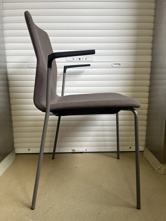 Image 1 of Chaise visiteur Cast 2 Four, piètement gris, Steelcut Trio