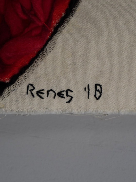 Arazzo tessile „Singer“ di Mathilde Renes, Paesi Bassi, 2018 – II – Decorazioni murali (photo 10 of 10)