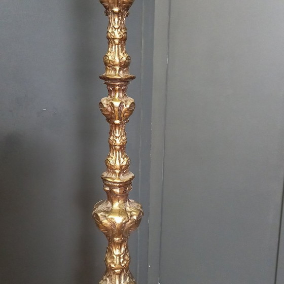 Image 1 of Lámpara de pie francesa barroca de bronce (1920-1930)
