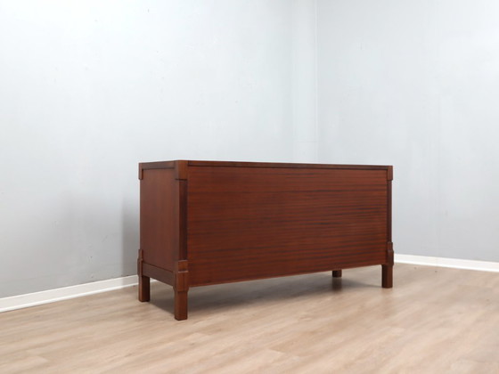 Image 1 of Italian Mid-Century Rationalist Walnut Multi-Drawer Sideboard 1970s