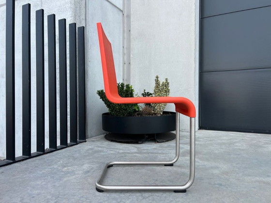 Image 1 of 4x Vitra Van Severen .05 poppy red chairs