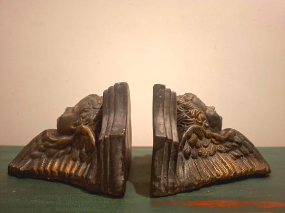 Coppia di mensole con cherubini – Decorazione vintage in stile fiorentino – Circa 1940 – ca.1940 (photo 2 of 7)