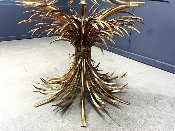 Image 1 of Table de salle à manger Coco Chanel en métal doré, années 1960