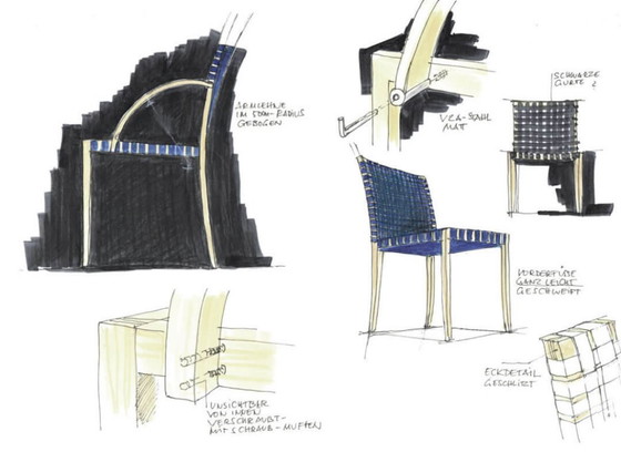 Image 1 of Chaises modèle 737 de Peter Maly pour Thonet, années 1990, lot de 4