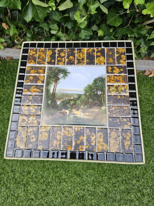 Vintage Bijzettafel Jaren 70 – Ceramic, Metal