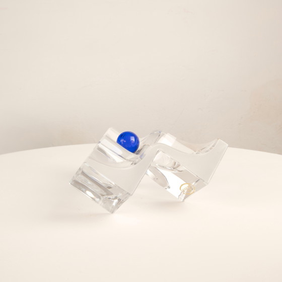 Skulpturaler Roc Vide-poche von Daum France, 1980 – Tischdekoration, Crystal (photo 8 of 26)