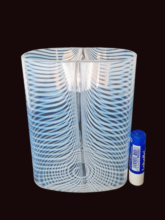 Image 1 of Kosta Boda - Large Size Zebra Vase by Bertil Vallien - Signed