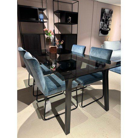Table de salle à manger Hülsta Now S23 - 180x90 avec chaises (lot de 4)