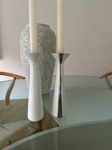 Image 1 of 2x Maria Berntsen (Denemarken) kandelaar