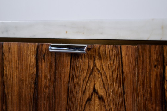 Image 1 of Florence Knoll 60's Rosewood Marble Sideboard Knoll International Editor