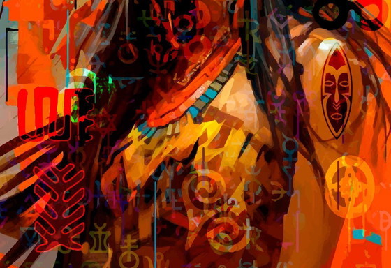 Image 1 of Alberto RICARDO - Inde - Toile d'artiste