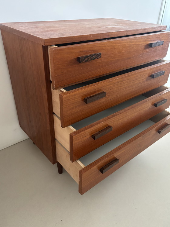 Image 1 of Deens teak jaren 60 ladekastje 