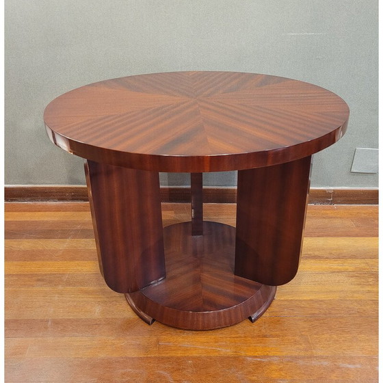 Image 1 of Vintage Art Deco mahogany coffee table, France 1930