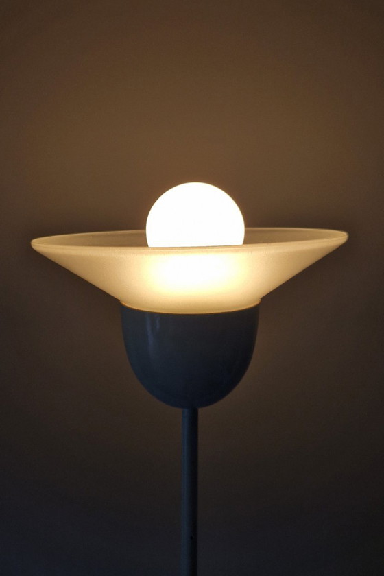 Image 1 of Vintage Italian design lamp, Luci Tulipano, DesignSTD, white metal and glass, 1970s