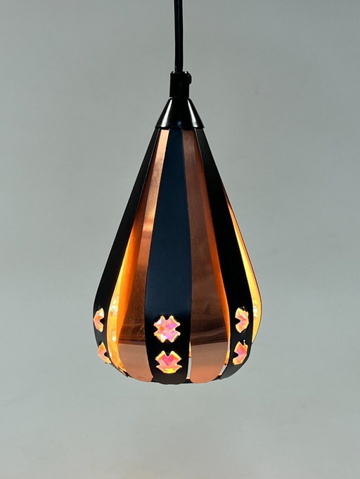 Lampe pendante intage Drop, Werner Schou, années 1960, Danemark