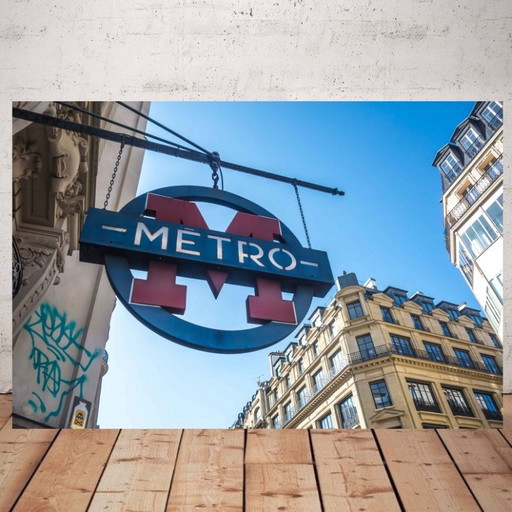 Photo Printed on Plexiglas / Limited Edition / Paris Metro / Decorative Frame / Paris Street – giclee prints (photo 2 of 5)