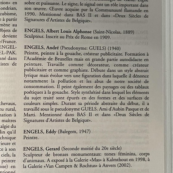 André Engels, Composition Abstraite, Techniques Mixtes sur Papier, 1964 – Peintures et dessins, Paper (photo 18 of 19)