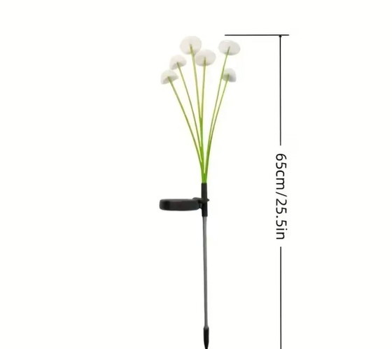 Image 1 of 6 luci solari a LED