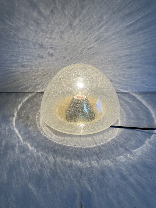 Vintage bubble glass ceiling lamp by Hoffmeister leuchte