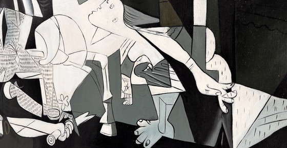 Image 1 of Pablo Picasso – Guernica - Hand-Painted Interpretation | Oil on canvas (rolled up)