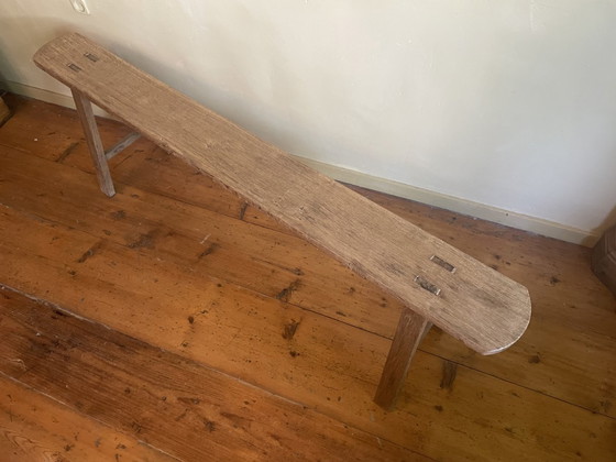 Image 1 of Long Bench Church Pew Oak FR 153 cm